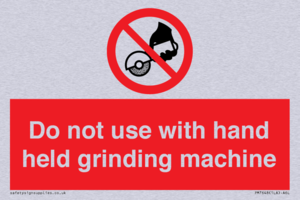 PM7648: Do not use with hand held grinding machine