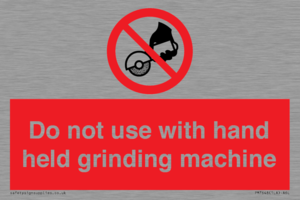 PM7648: Do not use with hand held grinding machine