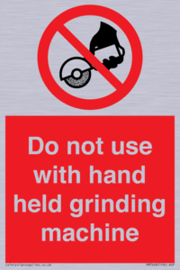 PM7648: Do not use with hand held grinding machine