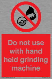 PM7648: Do not use with hand held grinding machine