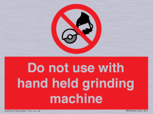 PM7648: Do not use with hand held grinding machine