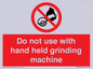 PM7648: Do not use with hand held grinding machine
