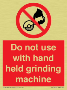 PM7648: Do not use with hand held grinding machine