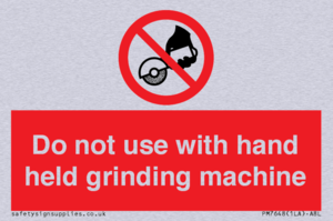PM7648: Do not use with hand held grinding machine