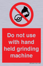 PM7648: Do not use with hand held grinding machine