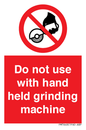 PM7648: Do not use with hand held grinding machine
