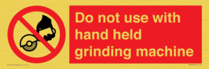 PM7648: Do not use with hand held grinding machine