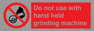 PM7648: Do not use with hand held grinding machine