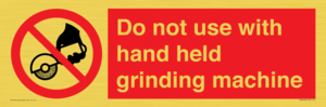 PM7648: Do not use with hand held grinding machine