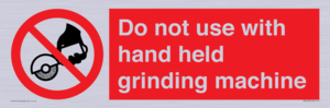 PM7648: Do not use with hand held grinding machine