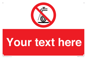 PM7665: Custom prohibition Do not use for wet grinding