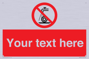PM7665: Custom prohibition Do not use for wet grinding