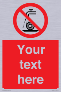 PM7665: Custom prohibition Do not use for wet grinding
