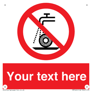PM7665: Custom prohibition Do not use for wet grinding