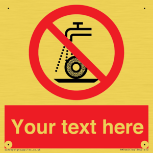 PM7665: Custom prohibition Do not use for wet grinding