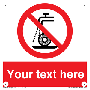 PM7665: Custom prohibition Do not use for wet grinding