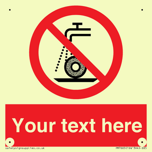 PM7665: Custom prohibition Do not use for wet grinding