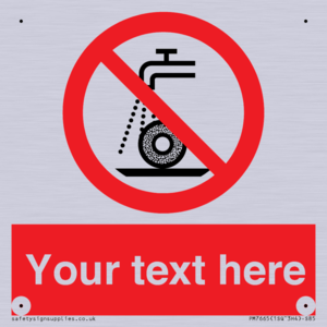 PM7665: Custom prohibition Do not use for wet grinding
