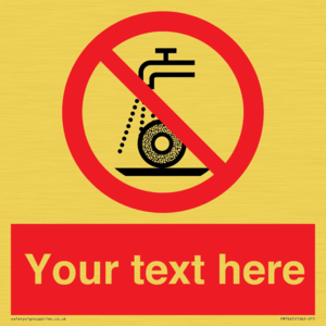 PM7665: Custom prohibition Do not use for wet grinding