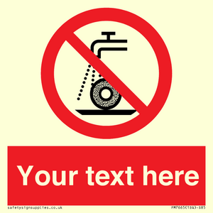 PM7665: Custom prohibition Do not use for wet grinding