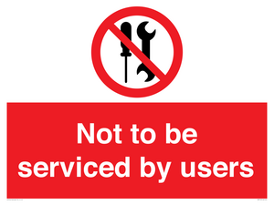 PM7713: Not to be serviced by users