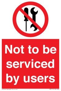 PM7713: Not to be serviced by users