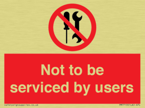 PM7713: Not to be serviced by users