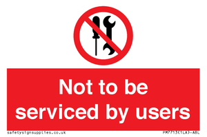 PM7713: Not to be serviced by users