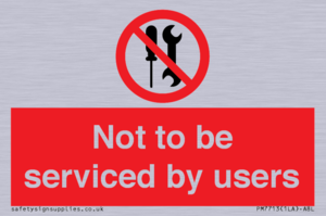 PM7713: Not to be serviced by users