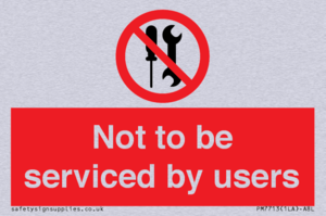 PM7713: Not to be serviced by users