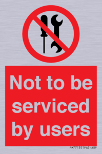 PM7713: Not to be serviced by users