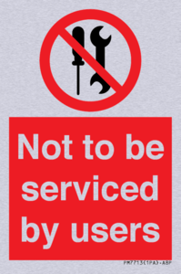 PM7713: Not to be serviced by users