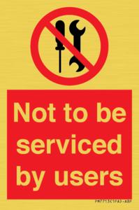 PM7713: Not to be serviced by users