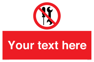 PM7723: Custom prohibition not to be serviced by users