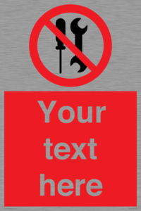 PM7723: Custom prohibition not to be serviced by users