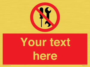 PM7723: Custom prohibition not to be serviced by users