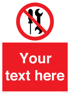 PM7723: Custom prohibition not to be serviced by users