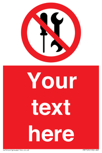 PM7723: Custom prohibition not to be serviced by users