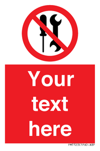 PM7723: Custom prohibition not to be serviced by users