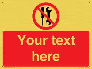 PM7723: Custom prohibition not to be serviced by users