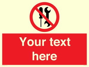 PM7723: Custom prohibition not to be serviced by users