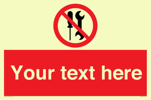 PM7723: Custom prohibition not to be serviced by users