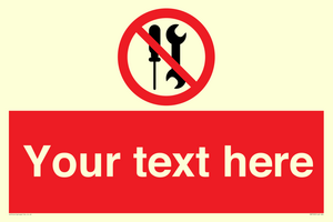 PM7723: Custom prohibition not to be serviced by users