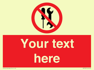 PM7723: Custom prohibition not to be serviced by users