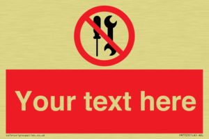 PM7723: Custom prohibition not to be serviced by users