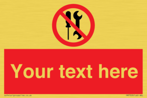 PM7723: Custom prohibition not to be serviced by users