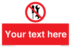 PM7723: Custom prohibition not to be serviced by users