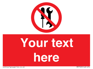 PM7723: Custom prohibition not to be serviced by users