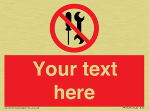 PM7723: Custom prohibition not to be serviced by users