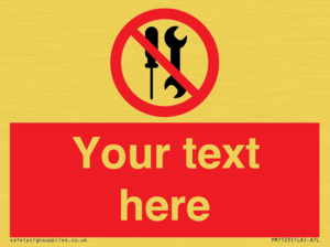 PM7723: Custom prohibition not to be serviced by users